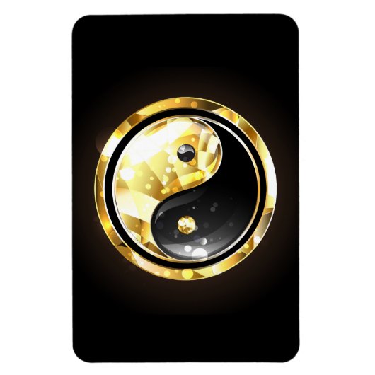Magnet Flexible Yin Yang or sur noir (Vertical)