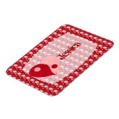 Magnet Flexible Ying Yang Heart (Rouge/Rose) (Côté Gauche)