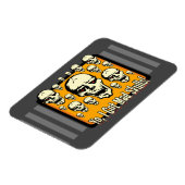 Magnet Flexible Yo J'Ai Mad Skuls Frame Gfx Gris Stripes (Côté Gauche)