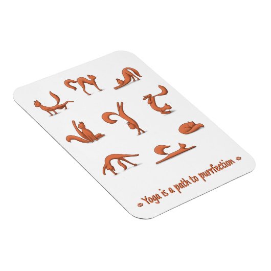 Magnet Flexible Yoga de chat (Côté Droit)