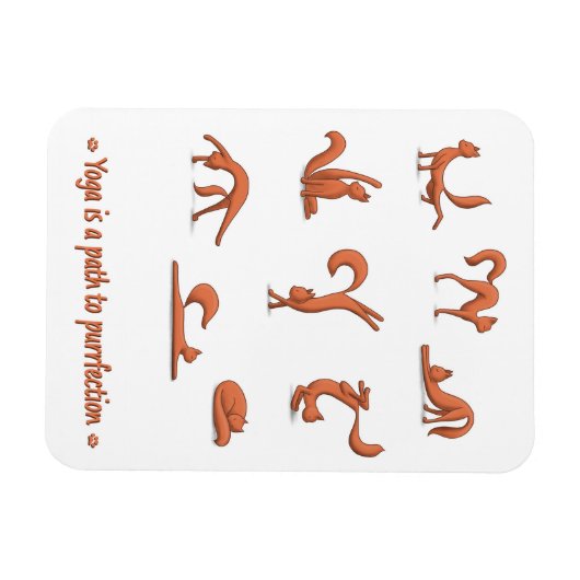 Magnet Flexible Yoga de chat (Horizontal)