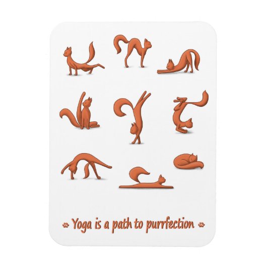 Magnet Flexible Yoga de chat (Vertical)