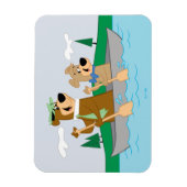 Magnet Flexible Yogi Bear et Boo Boo Fun Canoe Adventure (Vertical)
