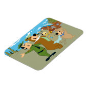 Magnet Flexible Yogi Ours et amis Accueil chaleureux (Côté Gauche)