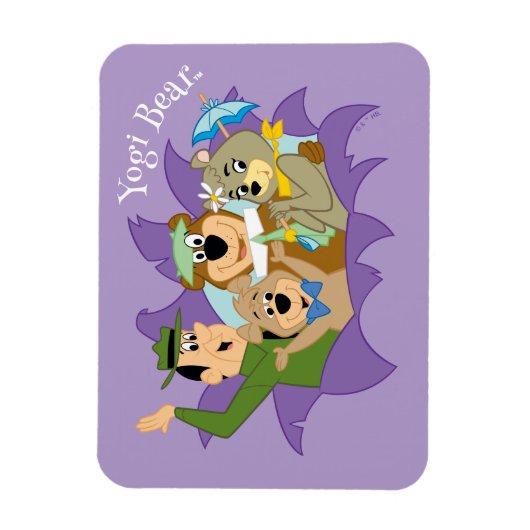 Magnet Flexible Yogi Ours et amis Surprise (Vertical)
