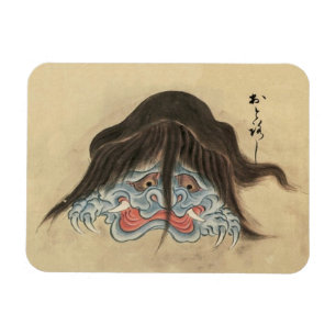 Magnet Flexible Yokai Otoroshi en japonais vintage