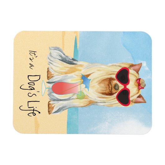 Magnet Flexible Yorkie été (Horizontal)