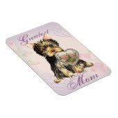 Magnet Flexible Yorkie Heart Maman (Côté Droit)