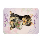 Magnet Flexible Yorkie Heart Maman (Horizontal)