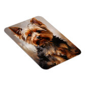 Magnet Flexible Yorkshire Terrier Realisme Art Portrait (Côté Droit)