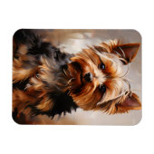 Magnet Flexible Yorkshire Terrier Realisme Art Portrait (Horizontal)