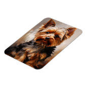 Magnet Flexible Yorkshire Terrier Realisme Art Portrait (Côté Gauche)