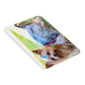 Magnet Flexible Yorkshire Terrier Yorkie race préférée (Côté Droit)