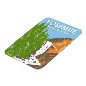 Magnet Flexible Yosemite National Park California Vernal Fall (Côté Gauche)