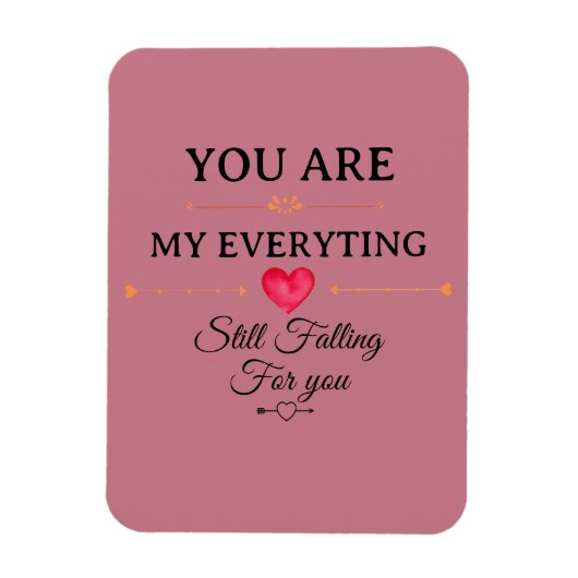 Magnet Flexible You Are My Everything – Romantic Love Quote Wall (Vertical)