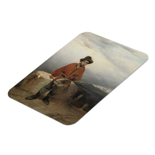 Magnet Flexible Young Drummer Boy (par Gerolamo Induno) (Côté Gauche)