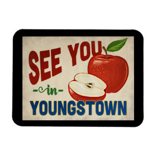 Magnet Flexible Youngstown Ohio Apple - Vintage voyage
