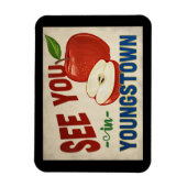 Magnet Flexible Youngstown Ohio Apple - Vintage voyage (Vertical)