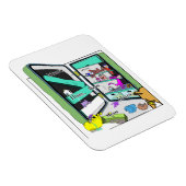 Magnet Flexible Yum-yum kitty cat (Côté Droit)