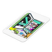 Magnet Flexible Yum-yum kitty cat (Côté Gauche)