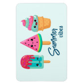 Magnet Flexible Yummy Ice Cream Trio Vibe été (Vertical)
