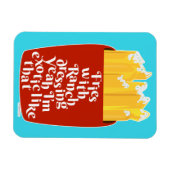 Magnet Flexible Yummy Ranch sur Fries Slogan (Horizontal)