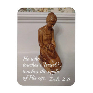 Magnet Flexible Zacharie 2:8 Celui qui touche Israël, touche