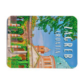 Magnet Flexible Zagreb, ville historique de Croatie (Horizontal)