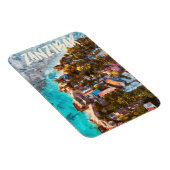 Magnet Flexible Zanzibar Tansania Ocean View Voyage (Côté Droit)
