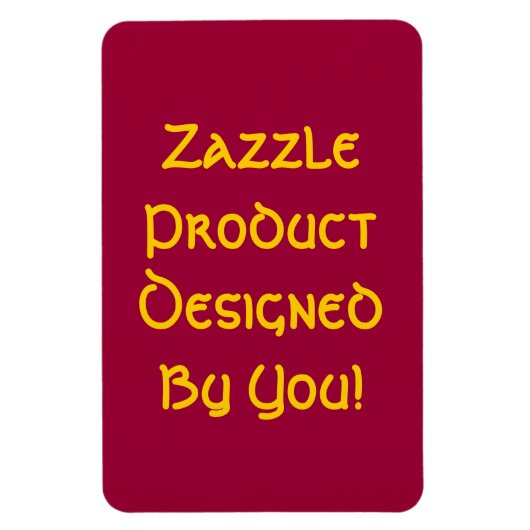Magnet Flexible Zazzle Produit Conçu Par Vous! (Vertical)