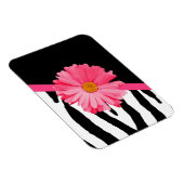 Magnet Flexible Zebra Pattern Girly Rose Daisy (Côté Droit)