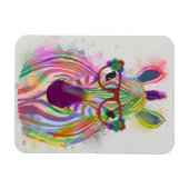 Magnet Flexible Zebra Rainbow Splash (Horizontal)