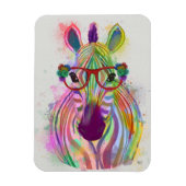 Magnet Flexible Zebra Rainbow Splash (Vertical)