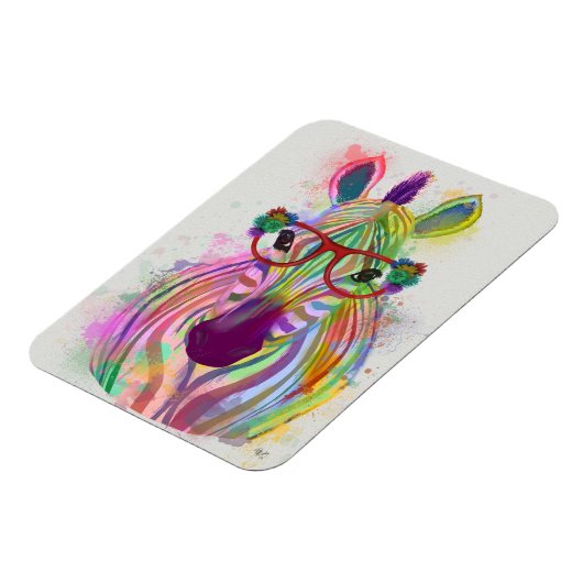 Magnet Flexible Zebra Rainbow Splash (Côté Gauche)