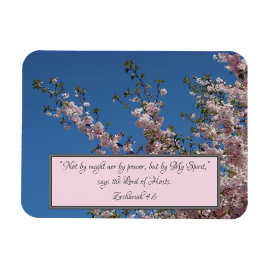 Magnet Flexible Zechariah 4 cerisier aimant (Horizontal)