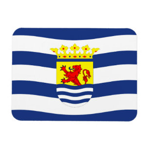 Magnet Flexible Zeeland flag Netherlands province dutch region sym