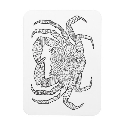 Magnet Flexible Zendoodle Crabe (Vertical)