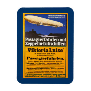 Magnet Flexible Zeppelin vintage Viktoria Luise