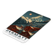 Magnet Flexible Zermatt Matterhorn Vintage voyage (Côté Gauche)
