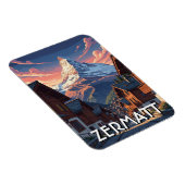 Magnet Flexible Zermatt Suisse Matterhorn (Côté Droit)