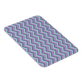 Magnet Flexible ZigZag turquoise et Améthyste (Côté Droit)