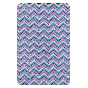 Magnet Flexible ZigZag turquoise et Améthyste