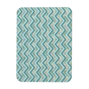 Magnet Flexible Zigzag turquoise nacré