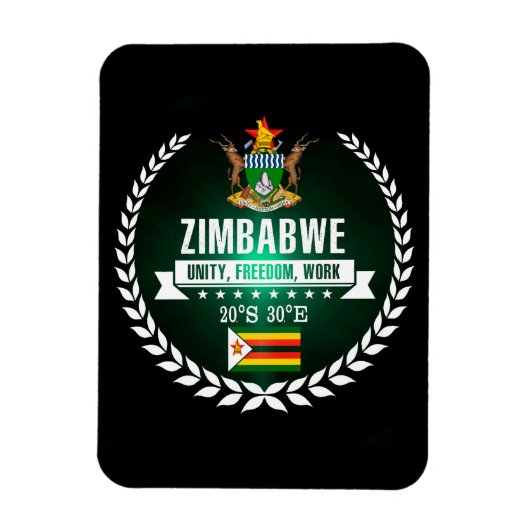 Magnet Flexible Zimbabwe (Vertical)