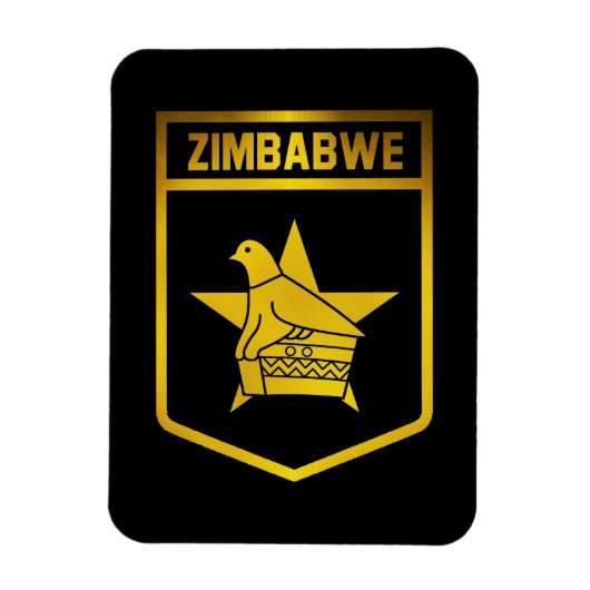 Magnet Flexible Zimbabwe Emblem (Vertical)