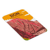 Magnet Flexible Zion National Park Utah Vintage (Côté Droit)