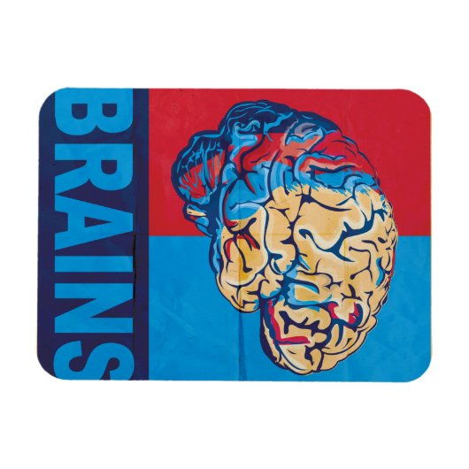 Magnet Flexible Zombie Brain (Horizontal)