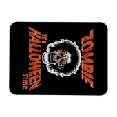 Magnet Flexible ZOMBIE C'est l'heure d'Halloween (Horizontal)