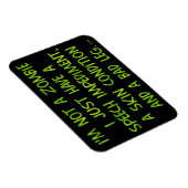 Magnet Flexible Zombie drôle pas un vert zombie (Côté Droit)