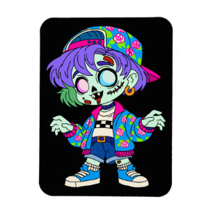 Magnet Flexible Zombie Girl des années 90